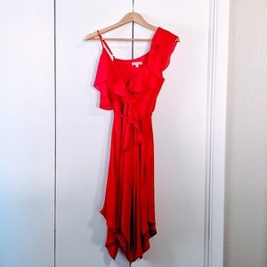 Off shoulder flowy dress